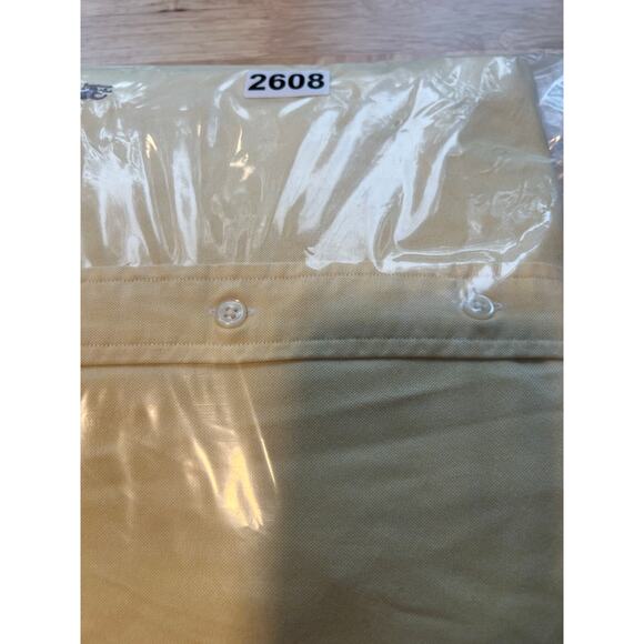 Ralph Lauren Men's Button Down Dress Shirt Yarmouth Butter Yellow Cotton 17.5 JL - Picture 10 of 10